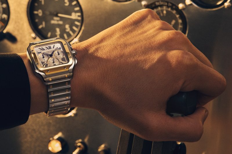 Santos De Cartier Chronograph: Cronógrafo de Herencia Aviadora